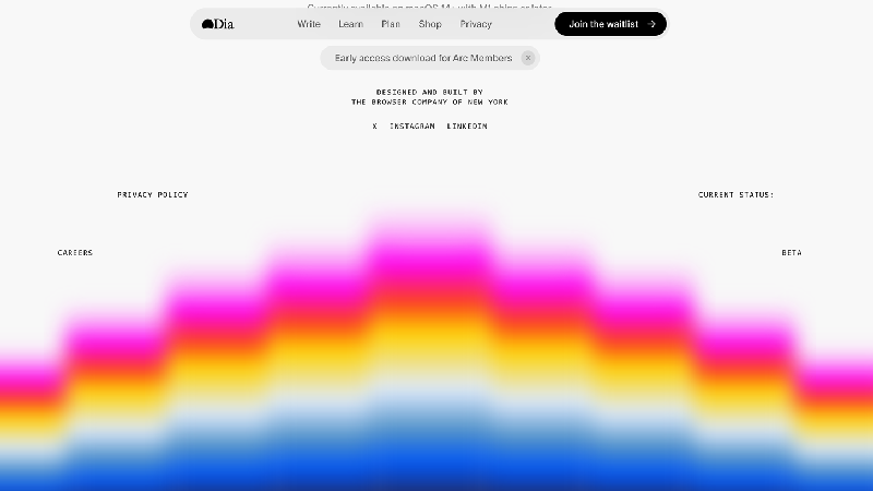The Browser Company Launches AI-First Browser Dia in Beta