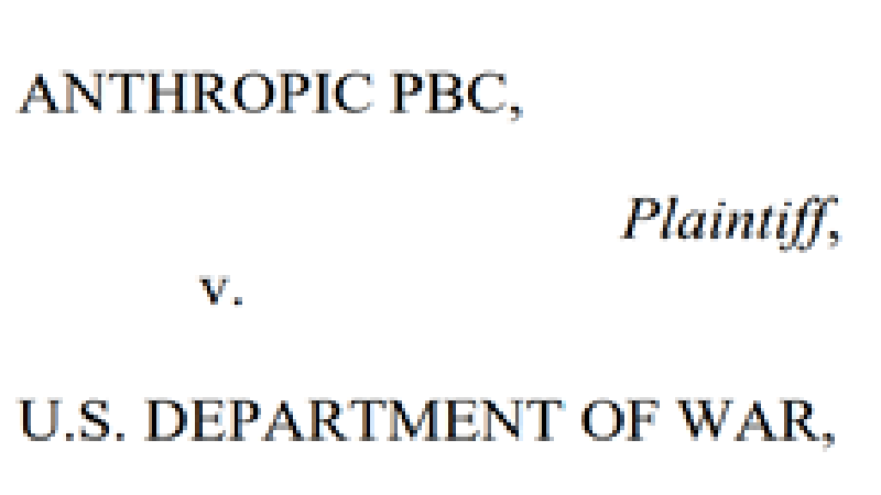 Anthropic files lawsuits challenging U.S. government blacklist of Claude